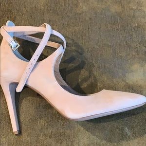 Lewit suede blush heels